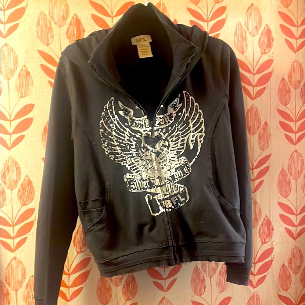Laurel-RS BFL HOODIE with collar and hood!  100% Cotton
Size  L